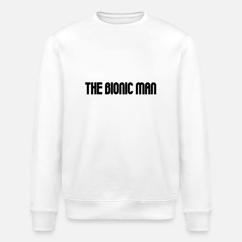 The Bionic Man - Stanley/Stella ROLLER Unisex Organic Sweatshirt - white