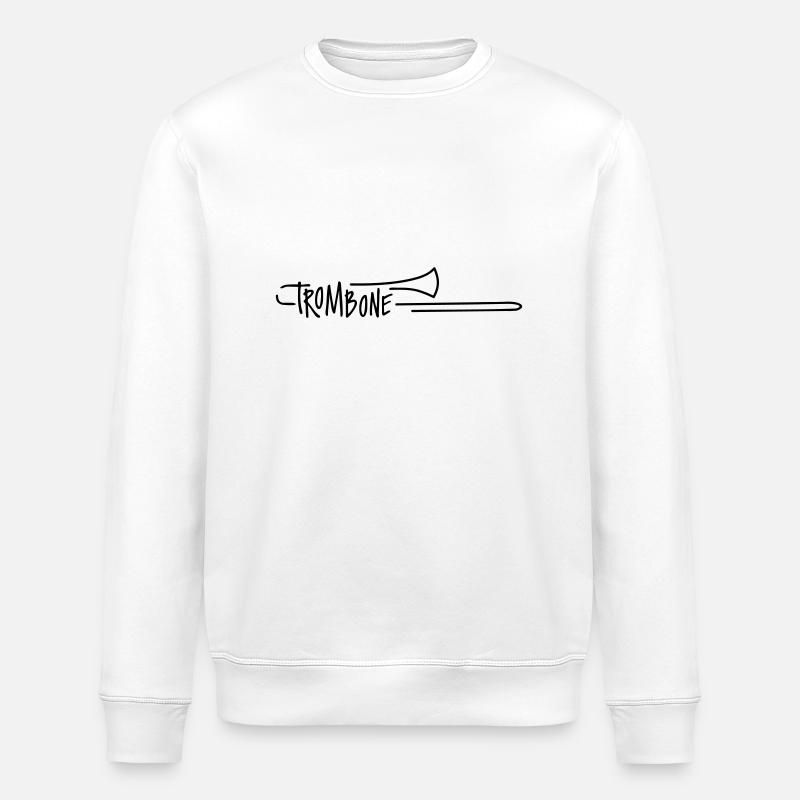 Trombone - Stanley/Stella ROLLER Unisex Organic Sweatshirt - white