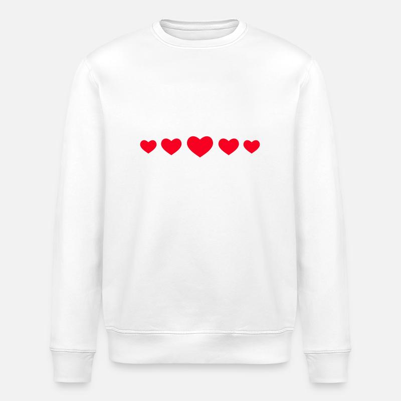 herzen - Stanley/Stella Unisex Bio-Sweatshirt ROLLER - Weiß