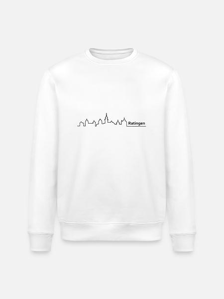 ratingen skyline - Stanley/Stella Unisex Bio-Sweatshirt ROLLER - Weiß