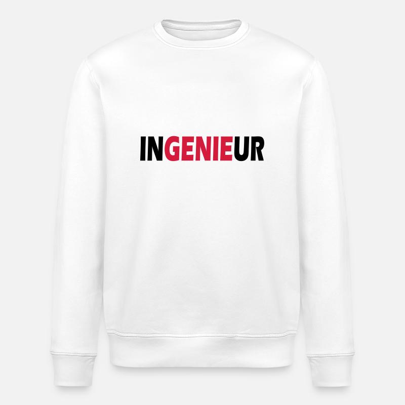 engeneering - Stanley/Stella ROLLER Unisex Organic Sweatshirt - white