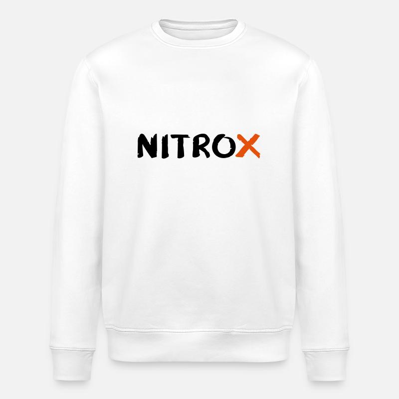 Tauchen Taucher Nitrox T-Shirt - Stanley/Stella Unisex Bio-Sweatshirt ROLLER - Weiß