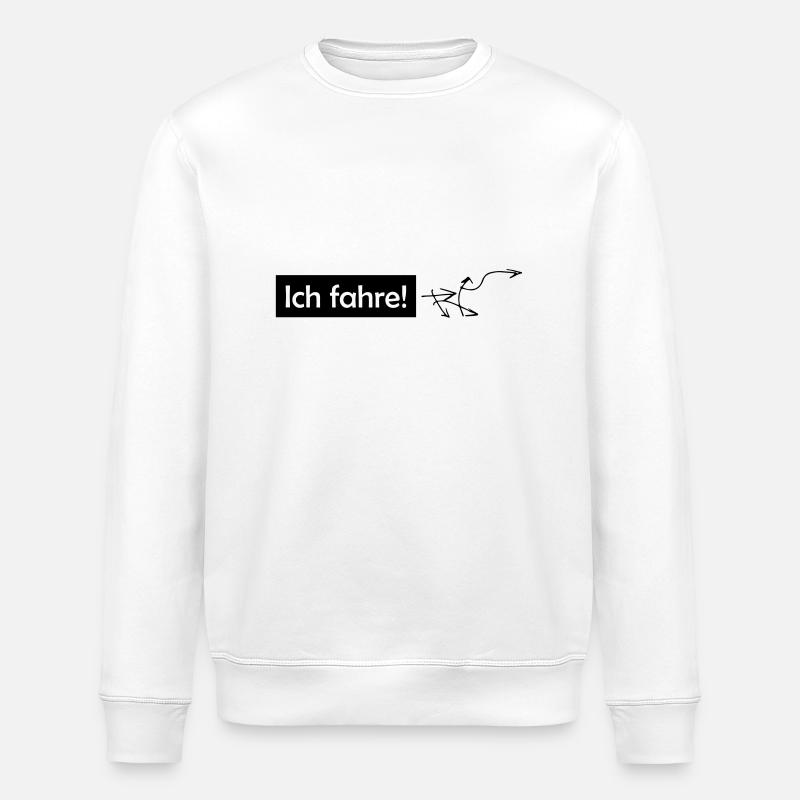 ich fahre - Stanley/Stella Unisex Bio-Sweatshirt ROLLER - Weiß