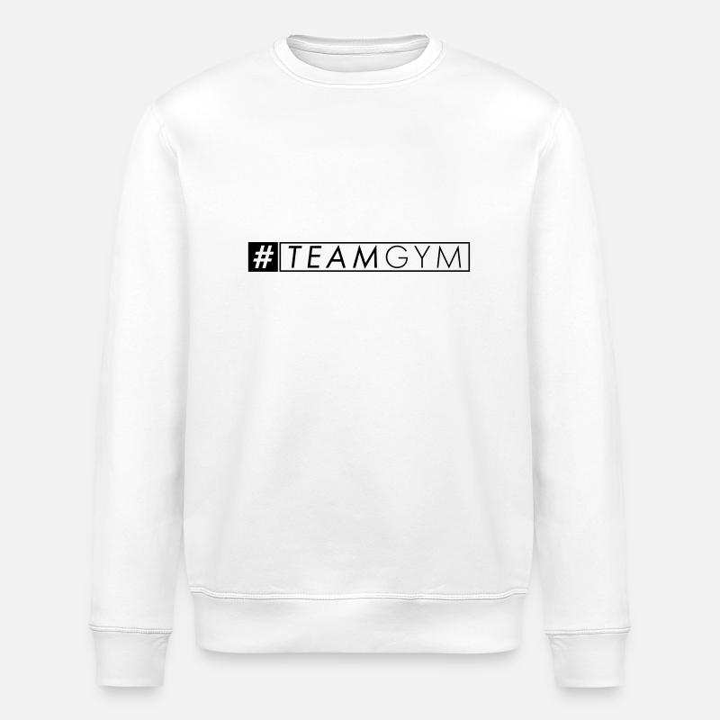 #team gym - Stanley/Stella Unisex Bio-Sweatshirt ROLLER - Weiß