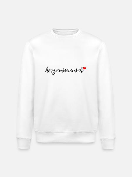 herzensmensch - Stanley/Stella Unisex Bio-Sweatshirt ROLLER - Weiß