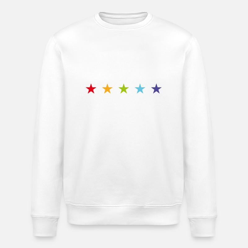 Die 5 fünf Sterne - Stanley/Stella Unisex Bio-Sweatshirt ROLLER - Weiß