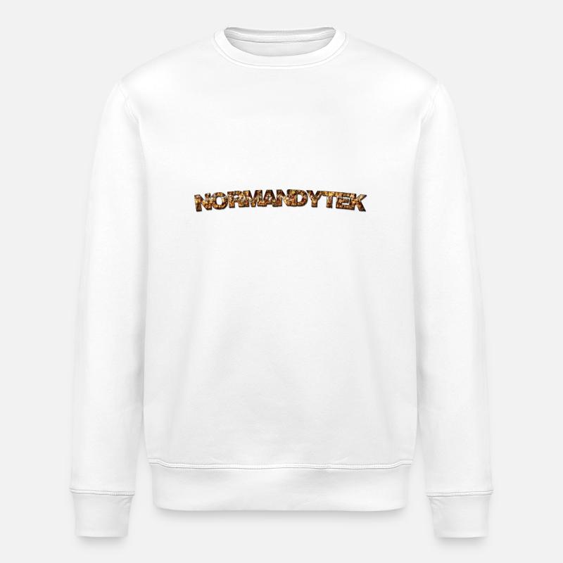 Normandytek script - Stanley/Stella ROLLER Unisex Organic Sweatshirt - white