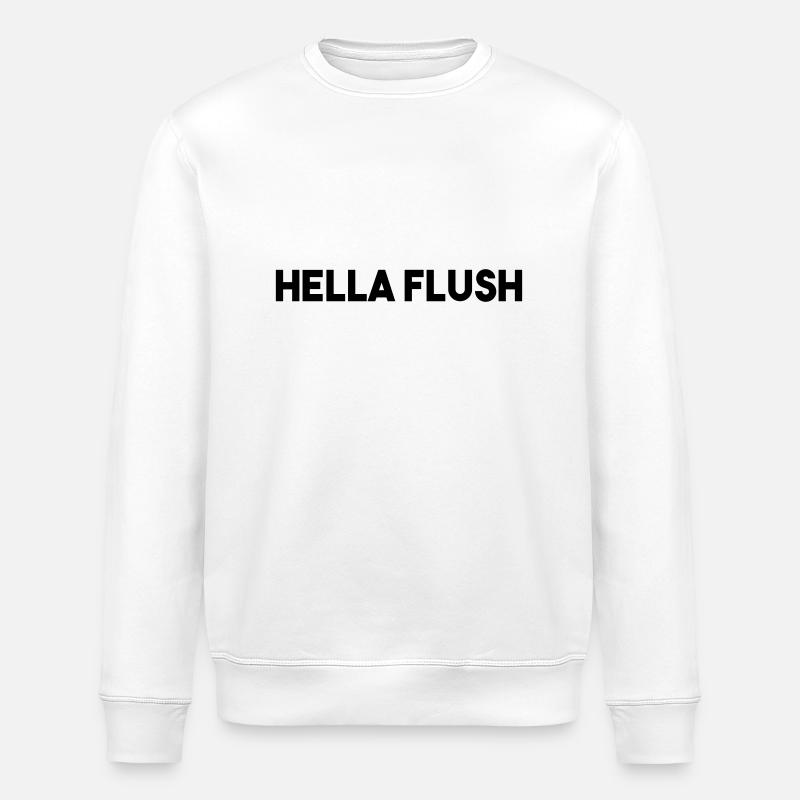 HELLA FLUSH - Stanley/Stella Unisex Bio-Sweatshirt ROLLER - Weiß