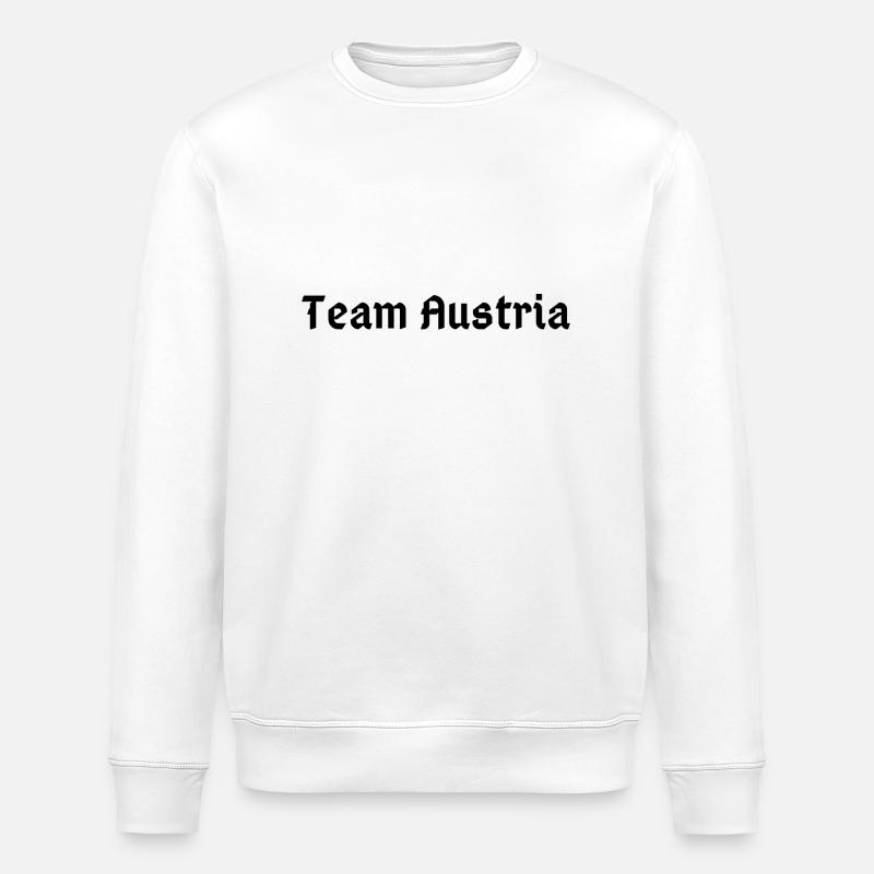 Team Austria - Stanley/Stella Unisex Bio-Sweatshirt ROLLER - Weiß
