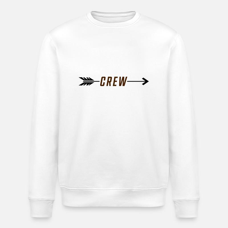 crew pfeil - Stanley/Stella Unisex Bio-Sweatshirt ROLLER - Weiß