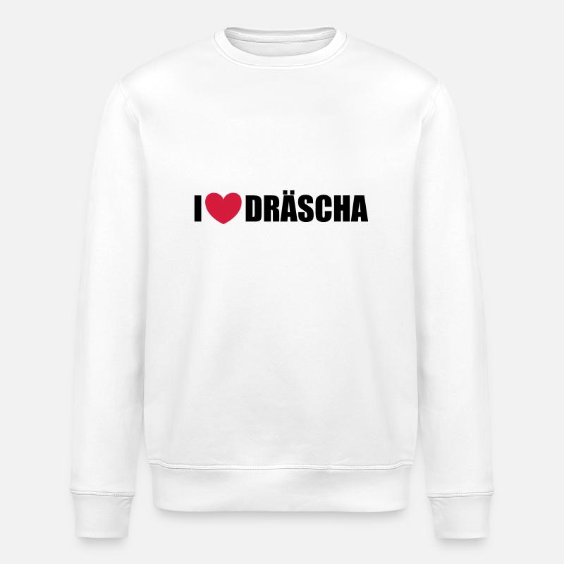 I love Dräscha - Stanley/Stella Unisex Bio-Sweatshirt ROLLER - Weiß