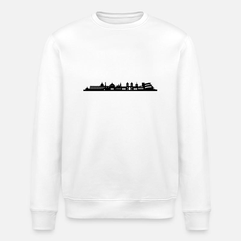 Skyline Potsdam longue - Sweat bio ROLLER Stanley/Stella Unisexe - blanc