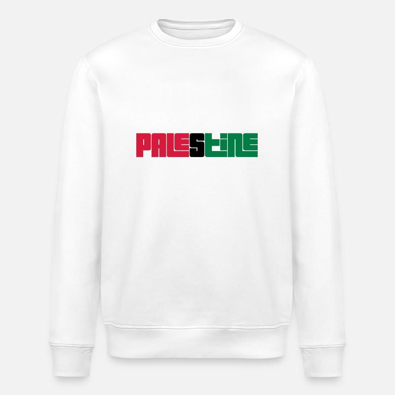 Palestine - Stanley/Stella Unisex Bio-Sweatshirt ROLLER - Weiß
