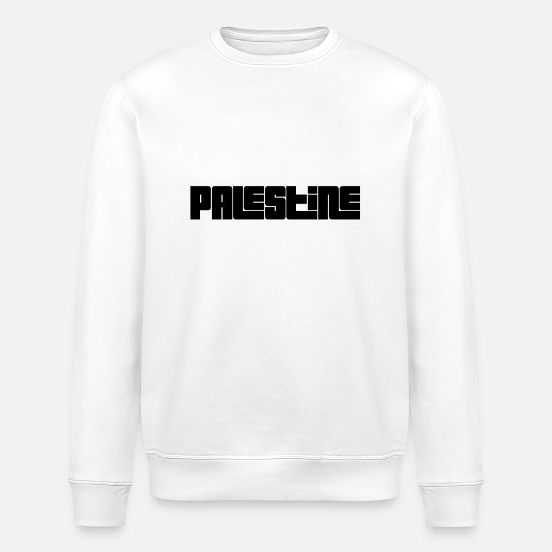 Palestine - Stanley/Stella ROLLER Unisex Organic Sweatshirt - white
