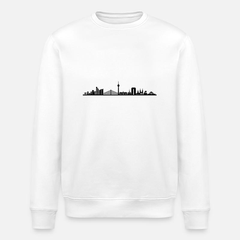 Skyline - Düsseldorf - Stanley/Stella Unisex Bio-Sweatshirt ROLLER - Weiß
