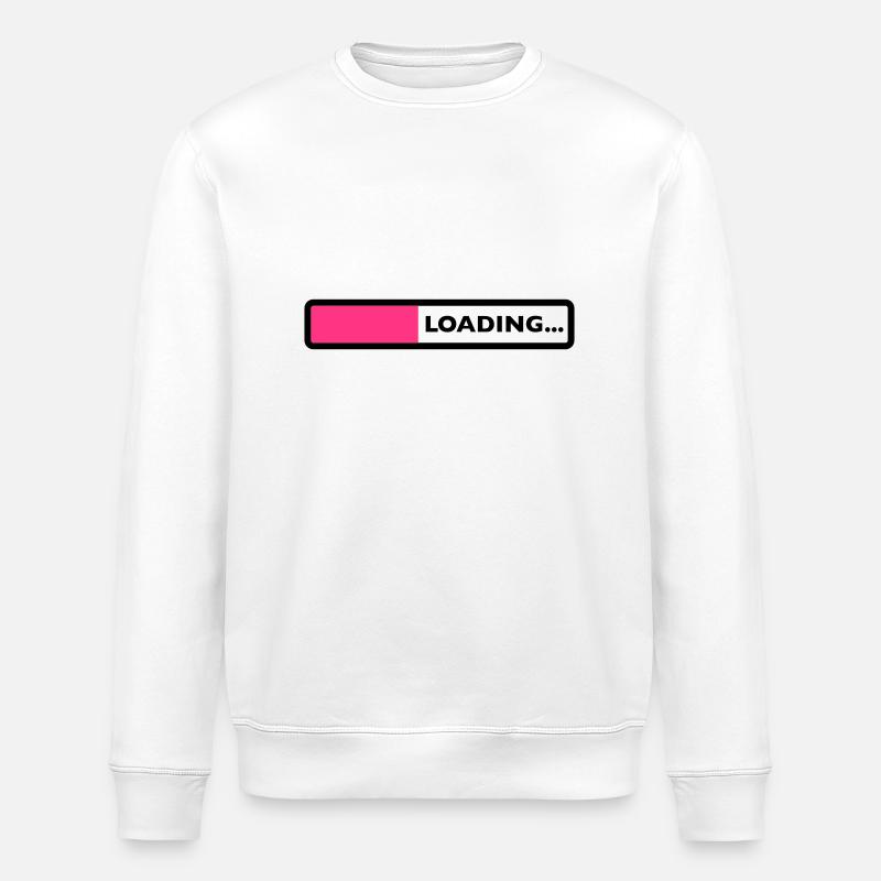 loading laden computer warten ladebalken - Stanley/Stella Unisex Bio-Sweatshirt ROLLER - Weiß