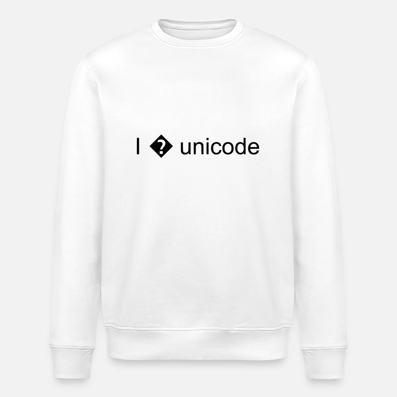 I(love)unicode - Sweat bio ROLLER Stanley/Stella Unisexe - blanc