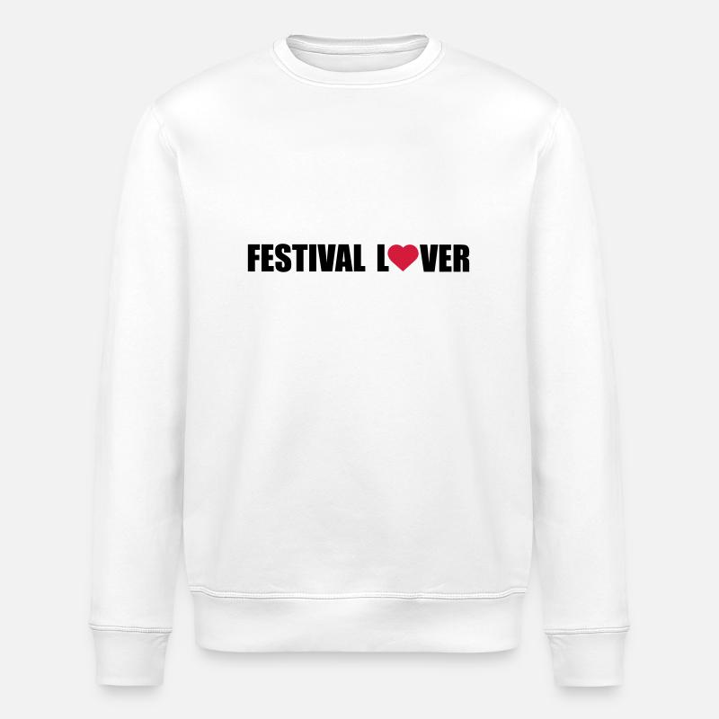 festival lover - Stanley/Stella Unisex Bio-Sweatshirt ROLLER - Weiß