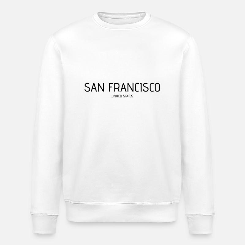 San Francisco - Stanley/Stella ROLLER Unisex Organic Sweatshirt - white