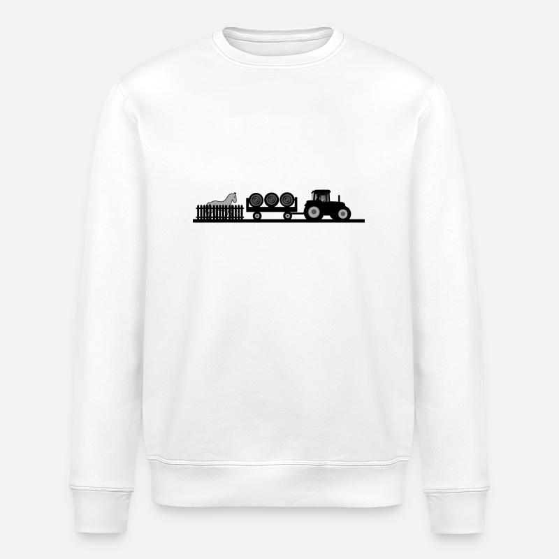 Tractor - Stanley/Stella ROLLER Unisex Organic Sweatshirt - white