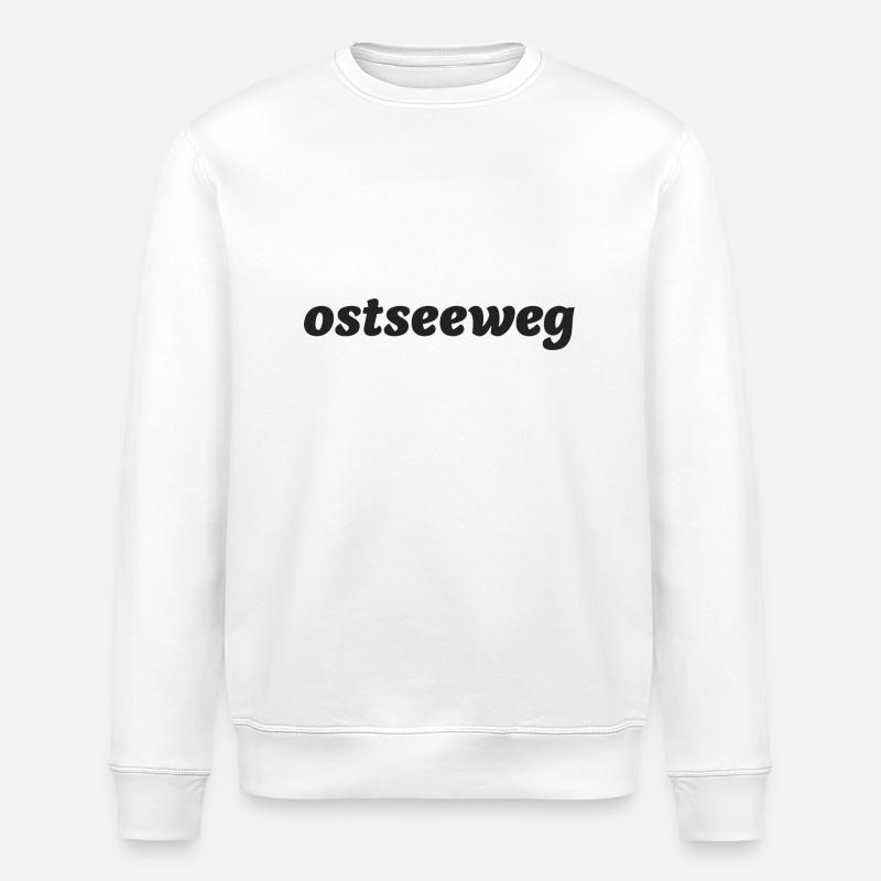Ostseeweg - Beweg Dein Leben - Stanley/Stella Unisex Bio-Sweatshirt ROLLER - Weiß