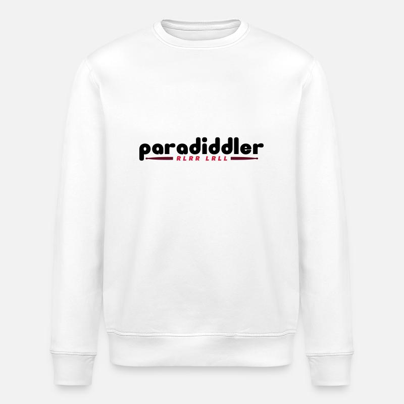 Paradiddler - Stanley/Stella ROLLER Unisex Organic Sweatshirt - white