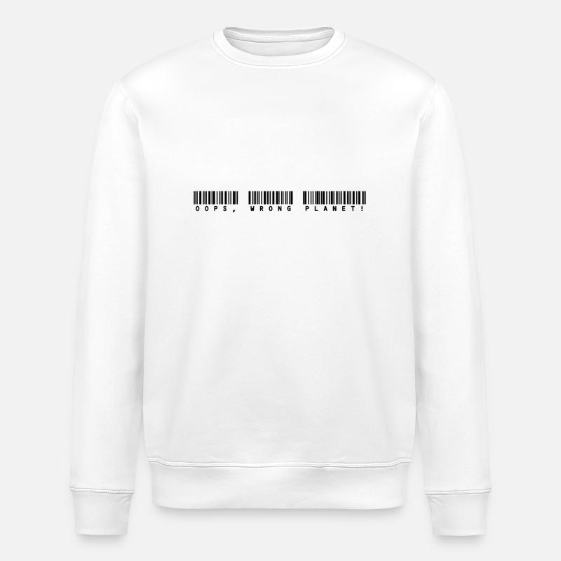 wrong_planet_2 - Stanley/Stella Unisex Bio-Sweatshirt ROLLER - Weiß