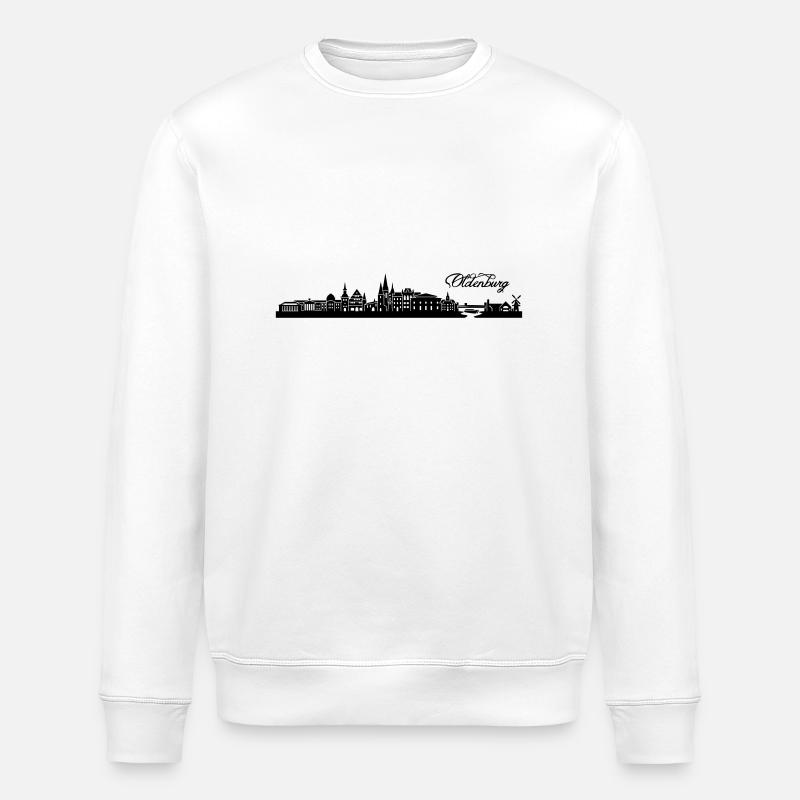 Oldenburger Skyline - Stanley/Stella Unisex Bio-Sweatshirt ROLLER - Weiß