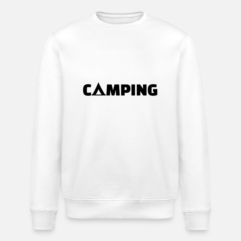 Camping - Stanley/Stella ROLLER Unisex Organic Sweatshirt - white