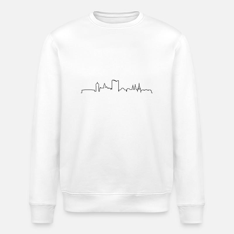 Skyline Chemnitz Linie - Stanley/Stella Unisex Bio-Sweatshirt ROLLER - Weiß