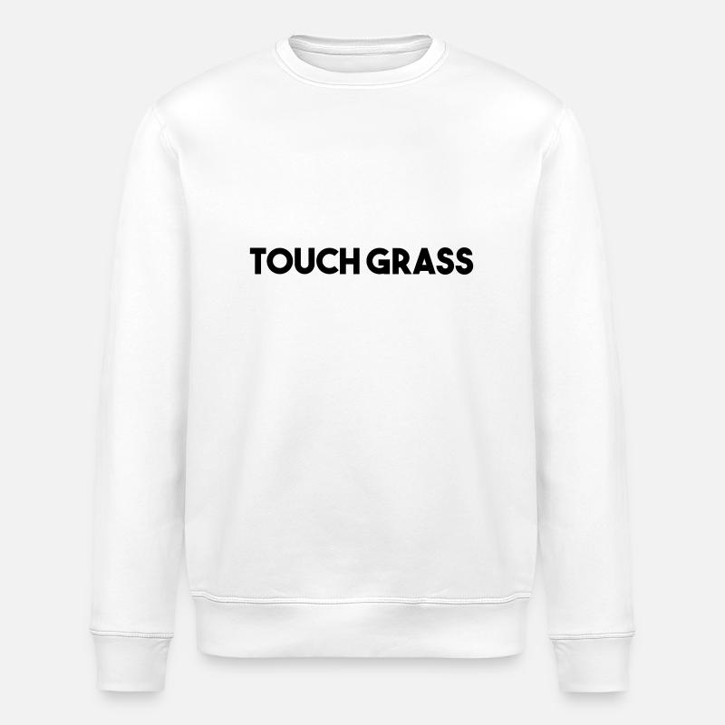 GRAS ANFASSEN - Stanley/Stella Unisex Bio-Sweatshirt ROLLER - Weiß