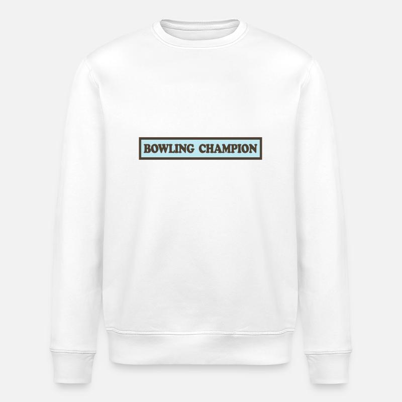 Bowling - Stanley/Stella Unisex Bio-Sweatshirt ROLLER - Weiß