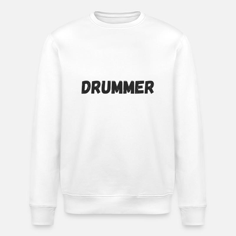Schlagzeuger - Stanley/Stella Unisex Bio-Sweatshirt ROLLER - Weiß