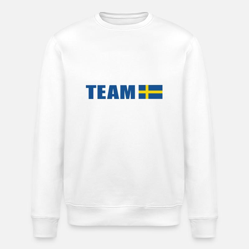 Support-Team Schweden - Stanley/Stella Unisex Bio-Sweatshirt ROLLER - Weiß