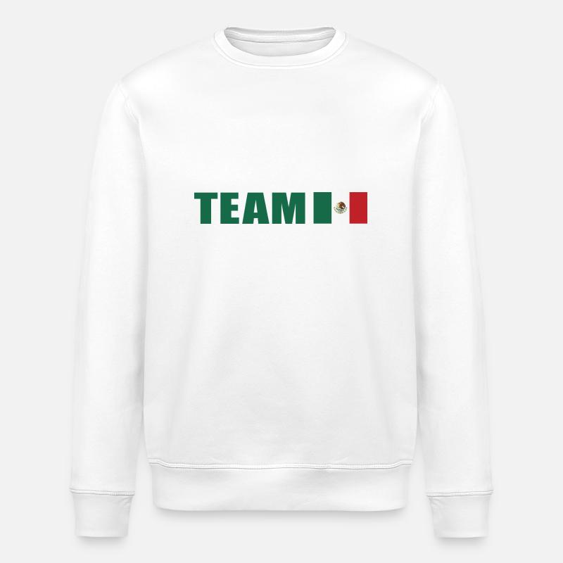 Support Team Mexico - Stanley/Stella ROLLER Unisex Organic Sweatshirt - white