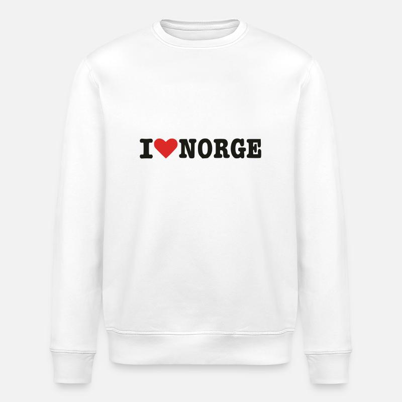 Norwegen - Stanley/Stella Unisex Bio-Sweatshirt ROLLER - Weiß