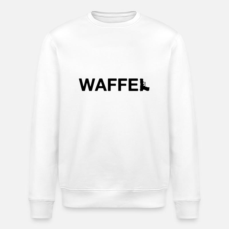 Waffel Waffe - Stanley/Stella Unisex Bio-Sweatshirt ROLLER - Weiß