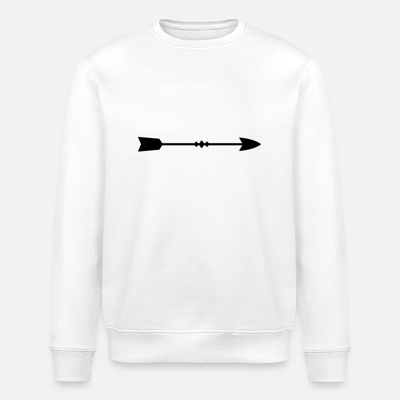 Flèche - Sweat bio ROLLER Stanley/Stella Unisexe - blanc