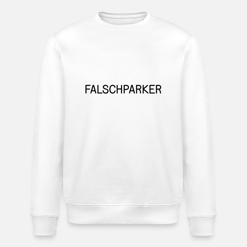 WRONG PARKER / false Parker - Stanley/Stella ROLLER Unisex Organic Sweatshirt - white