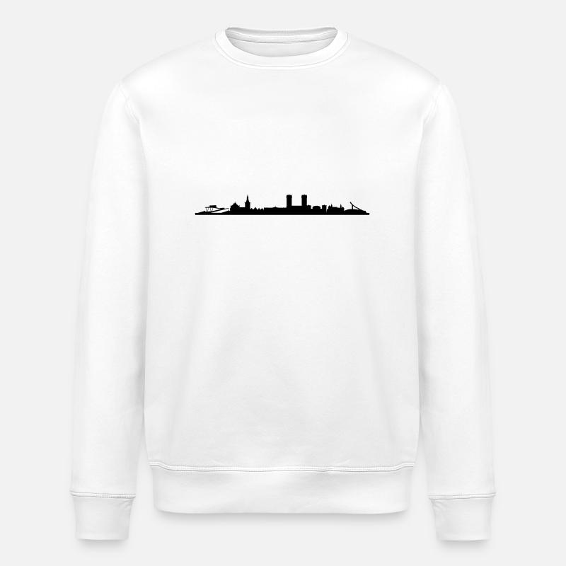 Skyline Oslo - Stanley/Stella Unisex Bio-Sweatshirt ROLLER - Weiß