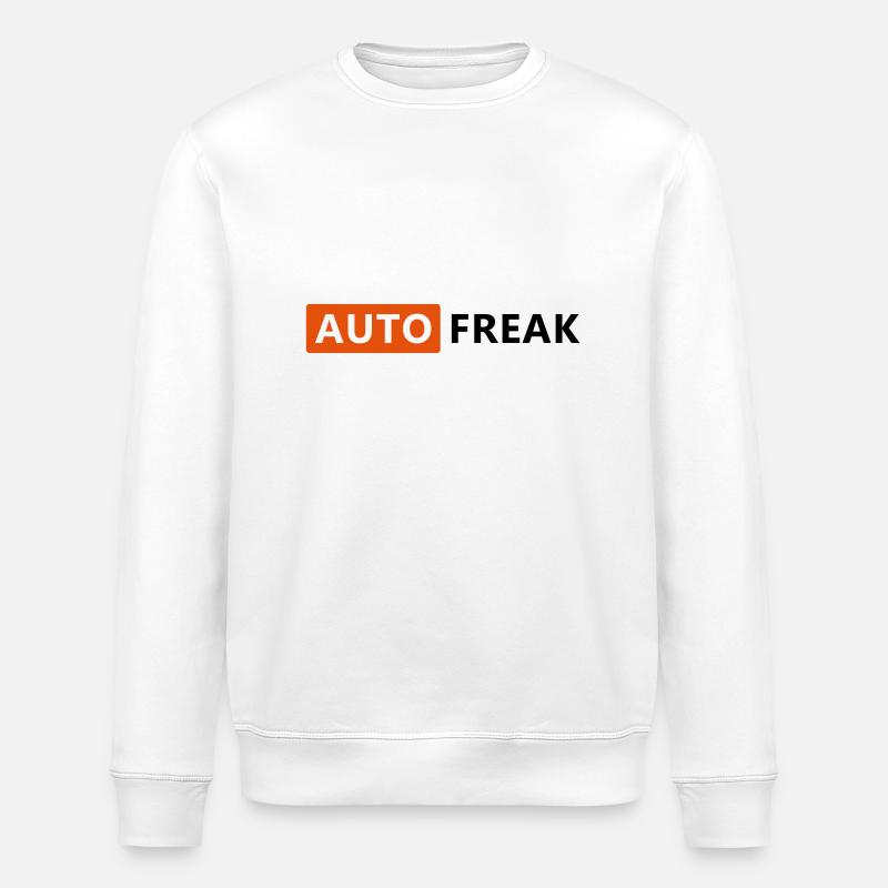 Auto Freak - Sweat bio ROLLER Stanley/Stella Unisexe - blanc