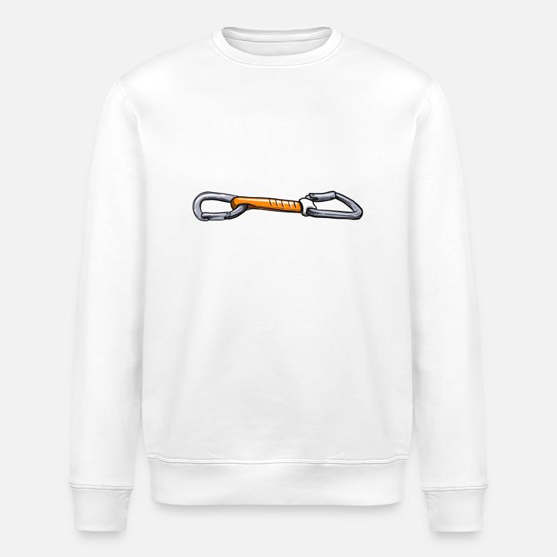 Expressschlinge - climbing quickdraw - Stanley/Stella Unisex Bio-Sweatshirt ROLLER - Weiß