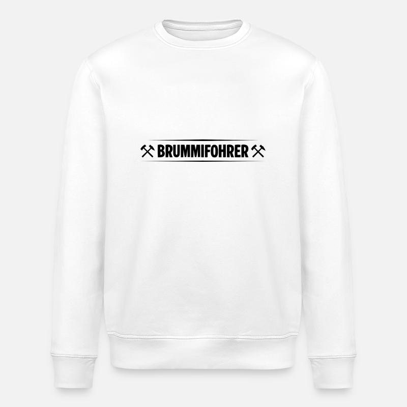Fahrer Erzgebirge - Stanley/Stella Unisex Bio-Sweatshirt ROLLER - Weiß