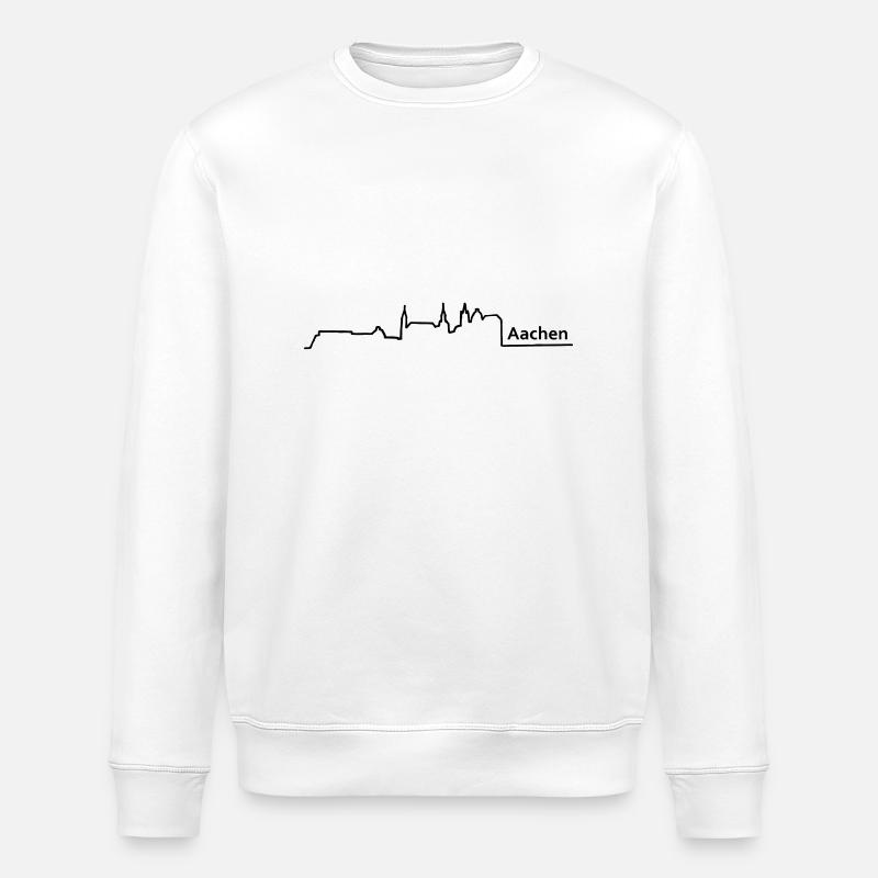 aachen horizon - Sweat bio ROLLER Stanley/Stella Unisexe - blanc