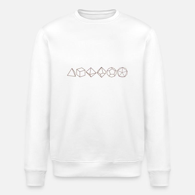 Rollenspiel-Wüfel - Stanley/Stella Unisex Bio-Sweatshirt ROLLER - Weiß