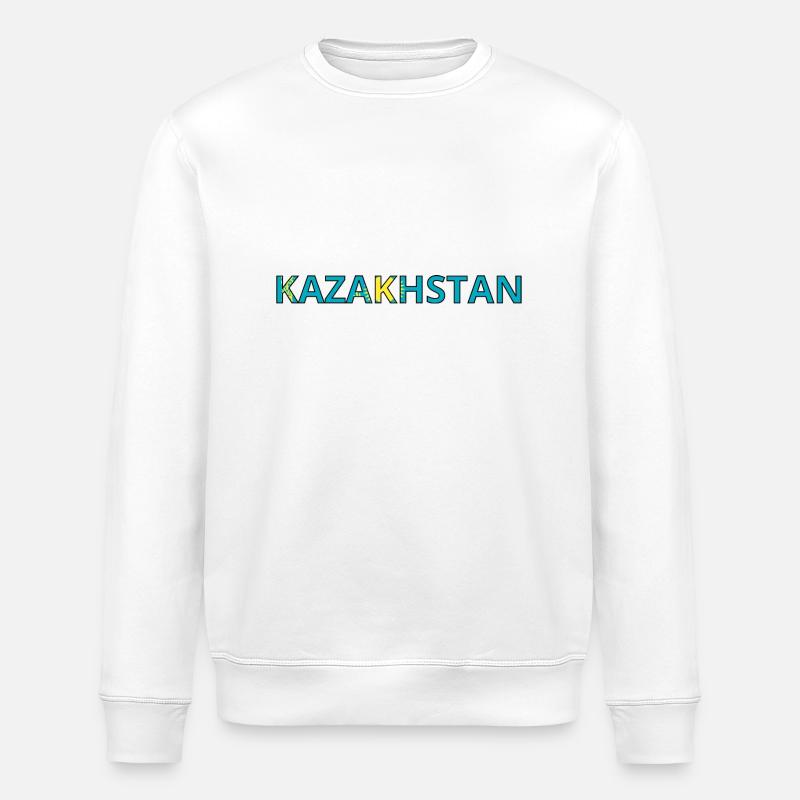 Drapeau Kazakhstan - Sweat bio ROLLER Stanley/Stella Unisexe - blanc