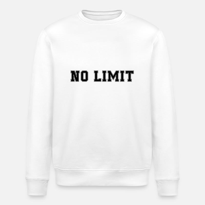 No Limit - Stanley/Stella ROLLER Unisex Organic Sweatshirt - white