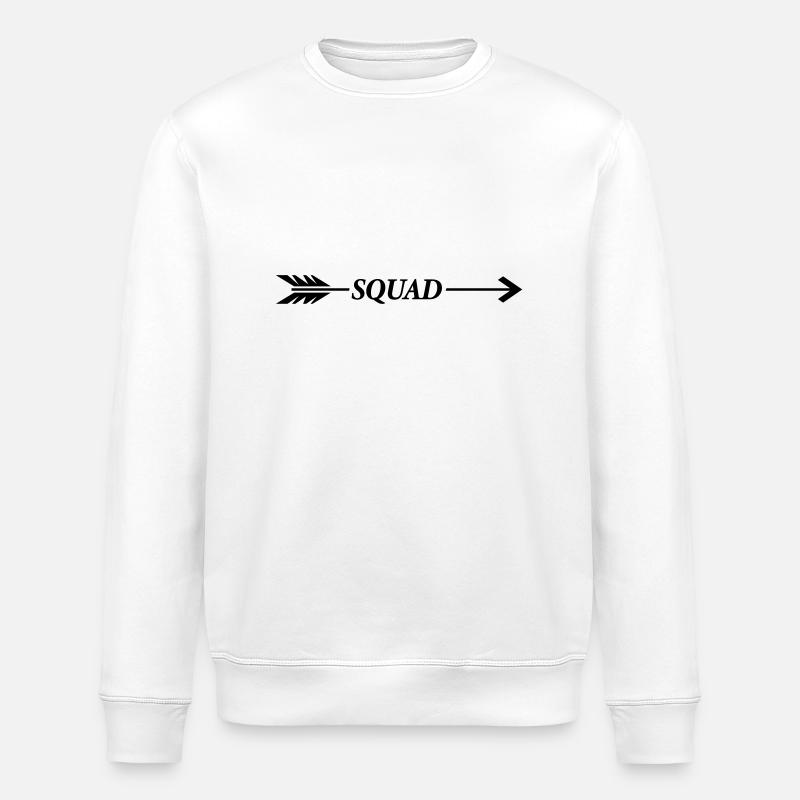 squad pfeil - Stanley/Stella Unisex Bio-Sweatshirt ROLLER - Weiß