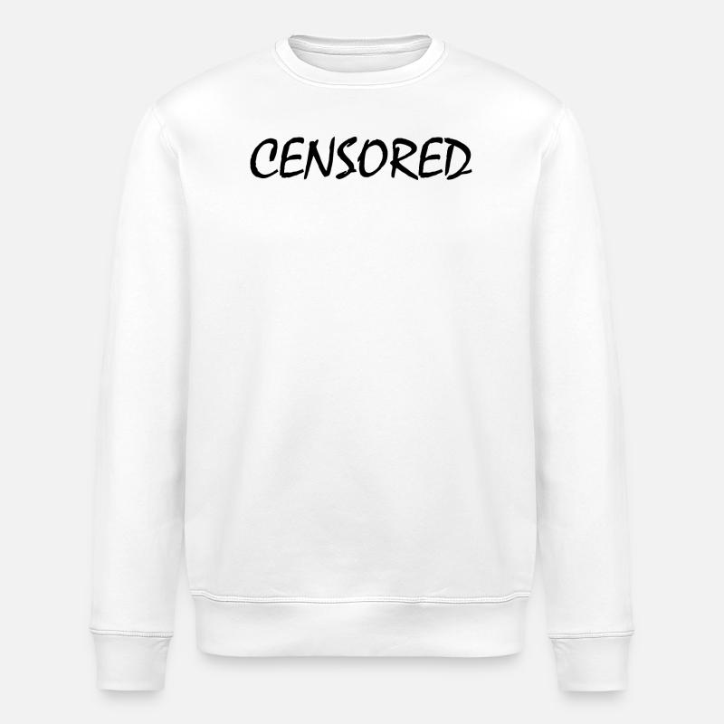 censored - Stanley/Stella ROLLER Unisex Organic Sweatshirt - white