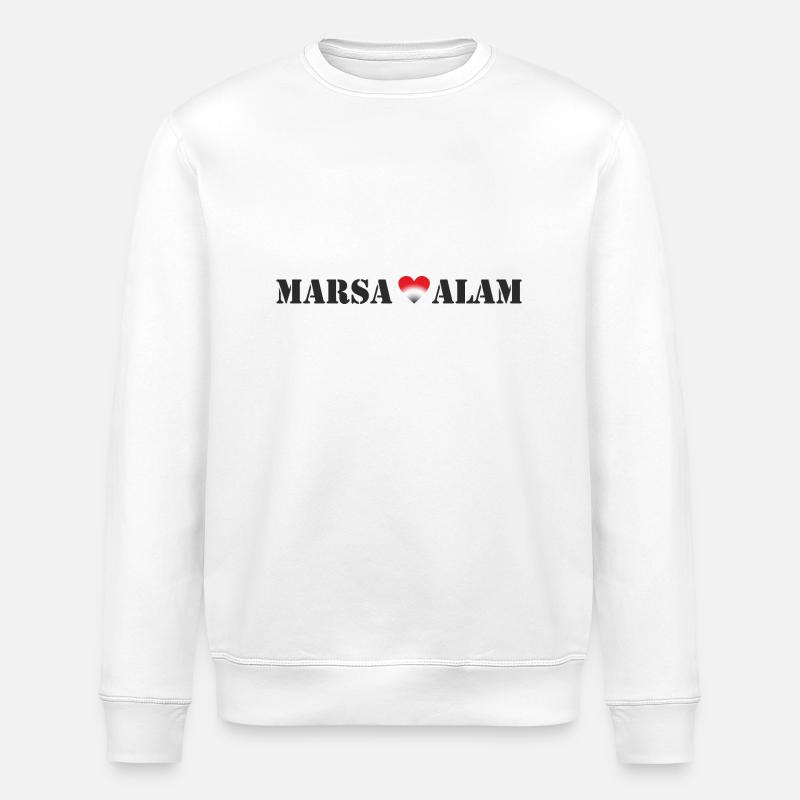I love Marsa Alam - Stanley/Stella Unisex Bio-Sweatshirt ROLLER - Weiß